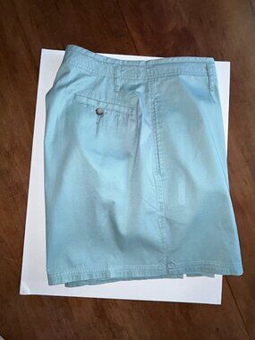 L.L. Bean Aqua Blue Cotton Women's Shorts, NWT, Sz 14